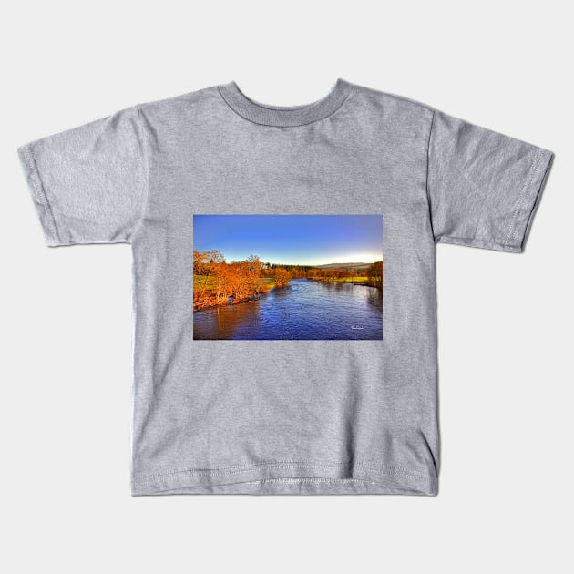 River Tay at Aberfeldy Kids T-Shirt by tomg